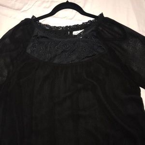 Sheer Black Blouse